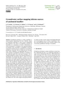 Hydrol. Earth Syst. Sci., 19, 1599–1613, 2015 www.hydrol-earth-syst-sci.net[removed]doi:[removed]hess[removed] © Author(s[removed]CC Attribution 3.0 License.  Groundwater surface mapping informs sources