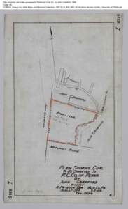 Plan showing coal to be conveyed to Pittsburgh Coal Co. by John Crawford, 1908 Folder 29 CONSOL Energy Inc. Mine Maps and Records Collection, [removed], AIS[removed], Archives Service Center, University of Pittsburgh 