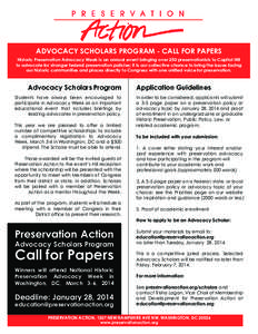 PA Advocacy Scholars Application 2014 copy
