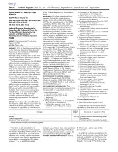 [removed]Federal Register / Vol. 75, No[removed]Thursday, September 9, [removed]Rules and Regulations ENVIRONMENTAL PROTECTION AGENCY