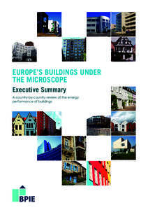 Europe’s buildings under the microscope Executive Summary A country-by-country review of the energy performance of buildings