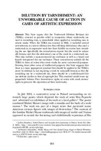 Marketing / Federal Trademark Dilution Act / Identification / Trademark dilution / Law / Trademark Dilution Revision Act / Trademark / Tiffany (NJ) Inc. v. eBay Inc. / Lanham Act / Brand management / Intellectual property law / Product management