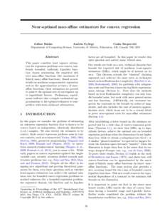 Near-optimal max-affine estimators for convex regression  G´ abor Bal´ azs Andr´