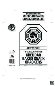 DHARMA INITIATIVE  CHEDDAR BAKED SNACK CRACKERS  DI 9FFTR731