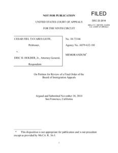 NOT FOR PUBLICATION UNITED STATES COURT OF APPEALS FILED DEC[removed]MOLLY C. DWYER, CLERK