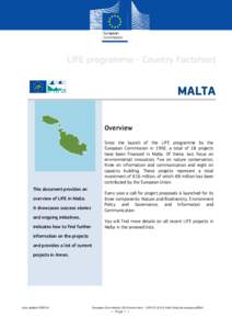 LIFE country factsheet Malta 2014