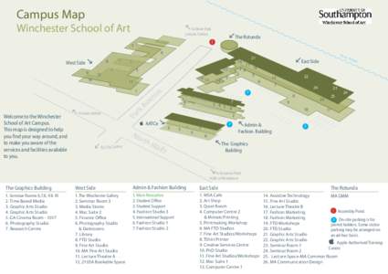 Campus Map  Winchester School of Art j