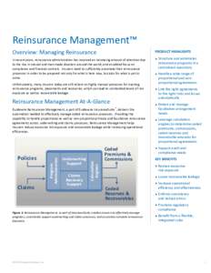 Reinsurance Management™ Overview: Managing Reinsurance PRODUCT HIGHLIGHTS  In recent years, reinsurance administration has received an increasing amount of attention due