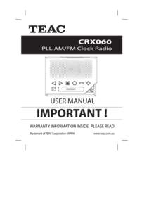 WARRANTY PROCEDURE  v1.1: Mar 2014 Please read the owner’s manual carefully and ensure that you have followed the correct installation and operating procedures. 1.