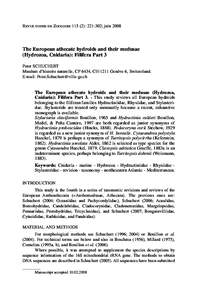 The European athecate hydroids and their medusae (Hydrozoa, Cnidaria): Filifera Part 3