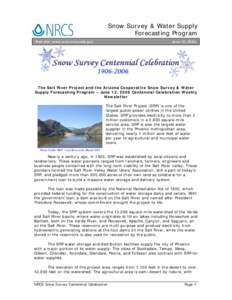 Snow Survey & Water Supply Forecasting Program Web site: www.wcc.nrcs.usda.gov June 12, 2006