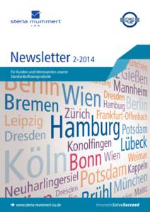 Newsletter[removed]Für Kunden und Interessenten unserer Standardsoftwareprodukte 02 I Editorial