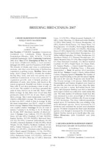 Bird Populations 10:[removed] © The Institute for Bird Populations 2010 BREEDING BIRD CENSUS: [removed]MIXED HARDWOOD POLETIMBER BOSQUE MIXTO MADERERO