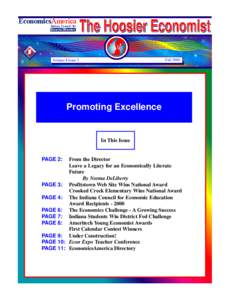 Fall[removed]Volume 8 Issue 3 Promoting Excellence