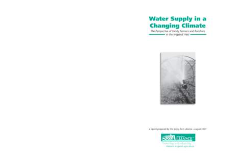 Water Supply in a Changing Climate P.O. Box 216 Klamath Falls, OR 97601