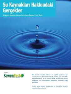 Su Kaynakları Hakkındaki Gerçekler Birleşmiş Milletler Dünya Su Gelişim Raporu 2’nin Özeti Özeti yapan: