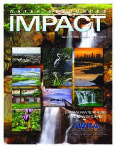 September 2015 | Volume 17 | Number 5  URBAN WATERSHEDS AND LANDSCAPES  American Water Resources Association