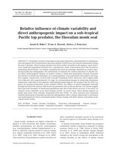 MARINE ECOLOGY PROGRESS SERIES Mar Ecol Prog Ser Vol. 469: 175–189, 2012 doi: [removed]meps09987