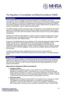 Pharmaceutical industry / Consumer protection law / Health / Medical equipment / Department of Health / Medicines and Healthcare products Regulatory Agency / Medical device / Medical Devices Directive / CE mark / Medicine / Clinical research / Technology