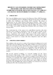 United Nations Framework Convention on Climate Change / Clean Development Mechanism / Climate change mitigation / Climate change policy / Lilongwe / Blantyre / Certified Emission Reduction / Malawi / NBS Bank / Geography of Africa / Africa / Geography of Malawi