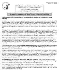 OMB Control Number: [removed]Expiration Date: [removed]U.S. Department of Health and Human Services Administration for Children and Families Office of Refugee Resettlement