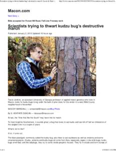 Scientists trying to thwart kudzu bug’s destructive march | Local & State | Macon.com