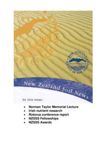 Soil science / Soil / Allophane / AgResearch / Imogolite / Human geography / William Albrecht / Land management / Agriculture / Land use