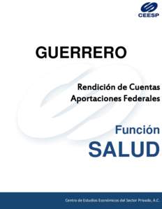 GUERRERO Rendición de Cuentas Aportaciones Federales Función