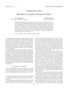 Psychological Review 2006, Vol. 113, No. 3, 628 – 647