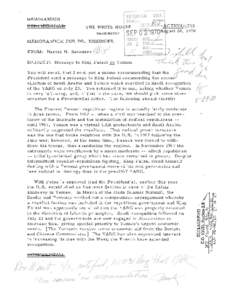 Memorandum for Henry Kissinger Re: Message to King Faisal re Yemen, August 20, 1970