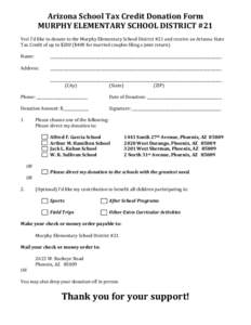 Microsoft Word - Arizona School Tax Credit Donation Form.docx