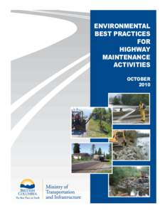 Environmental Best Practices for Highway Maintenance Activities Manual - Oct/10