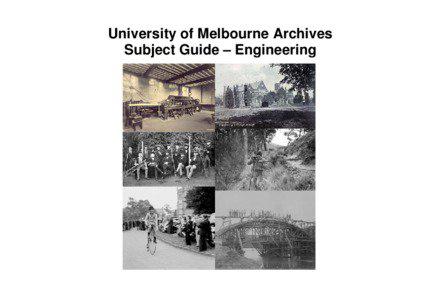 University of Melbourne / Engineering education / Bachelor of Engineering / Melbourne School of Engineering /  University of Melbourne / Association of Commonwealth Universities / Education / William Charles Kernot