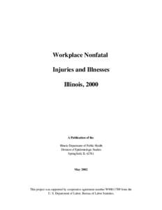 Workplace Nonfatal Injuries and Illnesses Illinois, 2000 A Publication of the Illinois Department of Public Health