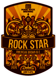 ROCK STAR AMERICAN BROWN ALE SAME BUT DIFFERENT  ABV 3.9%