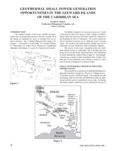 Geothermal Small Power Generation Opportunities in the Leeward Islands of the Caribbean Sea