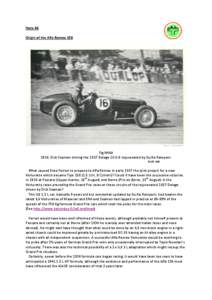 Note 46 Origin of the Alfa Romeo 158 Fig.N46A[removed]Dick Seaman driving the 1927 Delage 15-S-8 rejuvenated by Guilio Ramponi. DASO 660