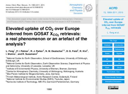 Discussion Paper  Atmos. Chem. Phys. Discuss., 15, 1989–2011, 2015 www.atmos-chem-phys-discuss.netdoi:acpd © Author(sCC Attribution 3.0 License.