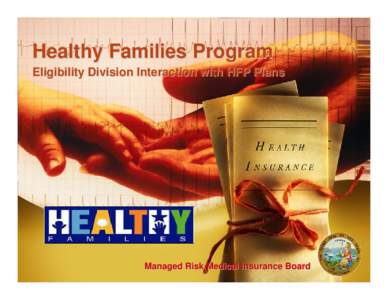 Healthy Families Program Eligibility Division Interaction with HFP Plans Managed Risk Medical Insurance Board  Anjonette Dillard