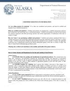 Department of Natural Resources DIVISION OF AGRICULTURE Central Office 1800 Glenn Highway, Suite 12 Palmer, Alaska[removed]Main: [removed]