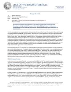 LEGISLATIVE	RESEARCH	SERVICES	 																														Alaska	State	Legislature	 																														Division	of	Legal	and	Research	Services State	Capitol,	Juneau,	AK		99801
