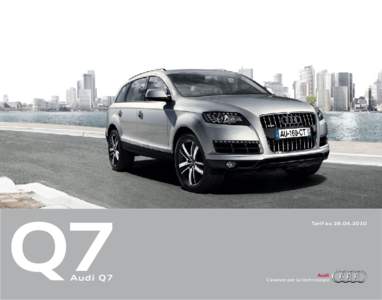 Q7 Audi Q7 Tarif au  Finitions Audi Q7