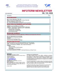 Linguistics / Translation / ISO/TC 37 / European Thesaurus on International Relations and Area Studies / ISO 704 / Inter-Active Terminology for Europe / International Organization for Standardization / Thesaurus / ISO 12620 / Knowledge / Science / Terminology