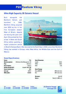 PGS Ramform Viking Ultra High Capacity 3D Seismic Vessel Built alongside