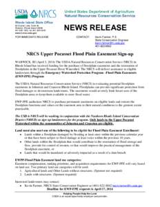 United States Department of Agriculture Natural Resources Conservation Service Rhode Island State Office 60 Quaker Lane, Suite 46 Warwick, Rhode Island[removed]1300, fax[removed]