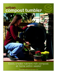 urban  compost tumbler Easily create nutrient rich compost at home within weeks!