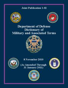 JP 1-02, Department of Defense Dictionary of Military and Associated Terms