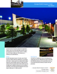 Georgia World Congress Center Fact Sheet