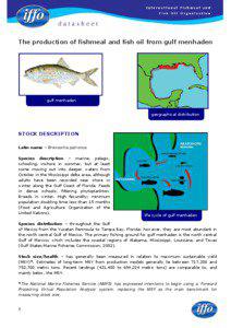 The production of fishmeal and fish oil from gulf menhaden  gulf menhaden