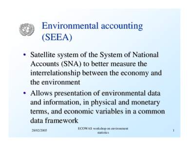 Microsoft PowerPoint - Session 02-3 Data linkages to env. accounting (UNSD)